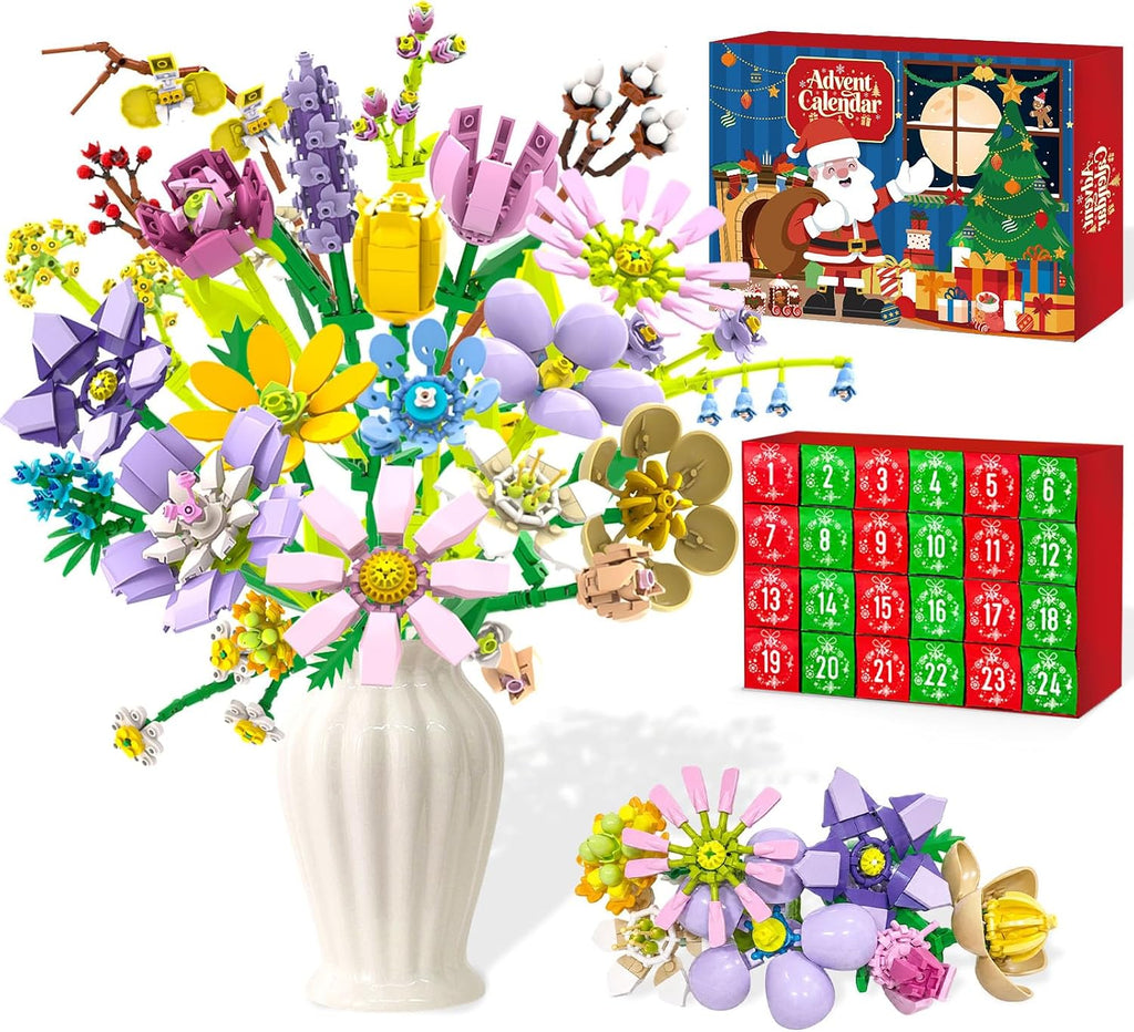 24 Pieces Advent Calendar Bags DIY Advent Calendars to Fill Christmas Kraft Treat Bags with 1-24 Countdown Numbers Stickers for Christmas Advent Calendar Countdown Decoration