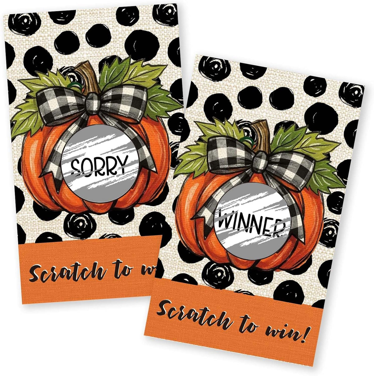 Thanksgiving Scratch Off Cards - 40 Pack Thanksgiving Games for Family Party - Friendsgiving Party Fun Dinner Activities -A01