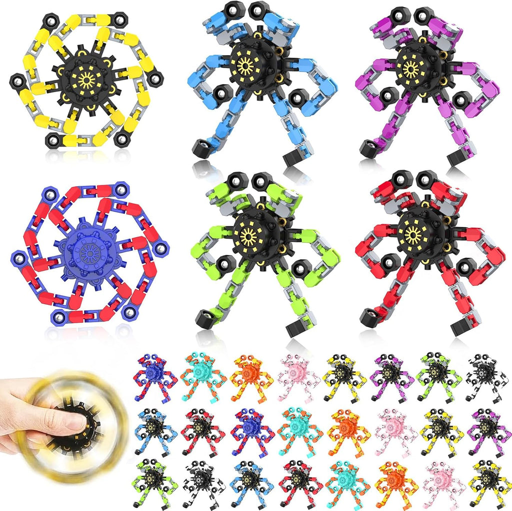 Transformable Fidget Spinners,30PCS Funny Sensory Fidget Toys for Kids