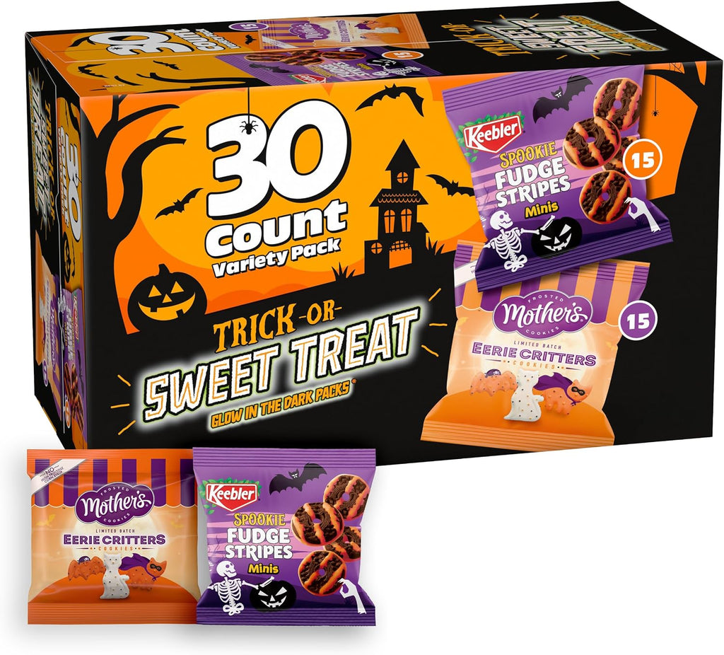Keebler Trick or Sweet Treat Variety Pack, Halloween Cookies, 30 Ct, 15 oz