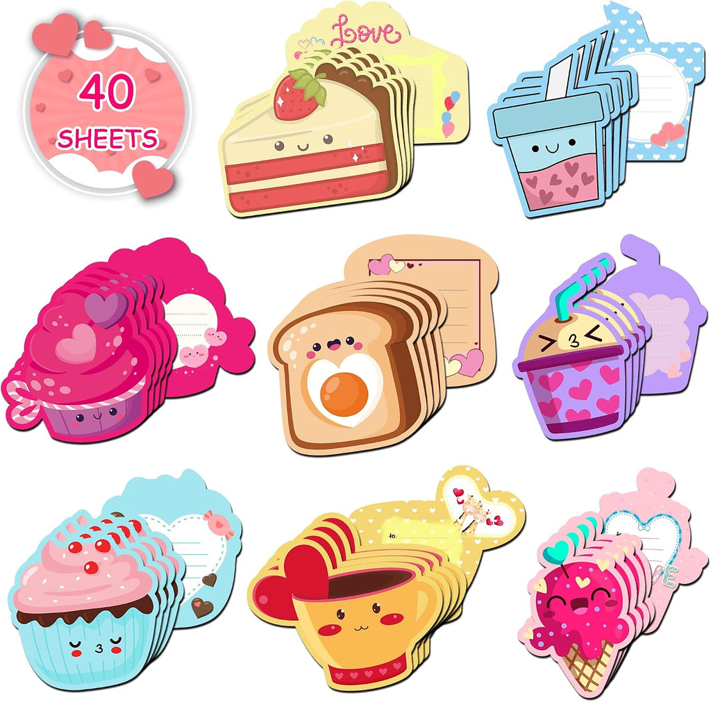 HSHFAMIIY 40 Pack Valentines Day Cards for Kids School | Valentines Cards for Kids Classroom, Classroom Exchange Gift for School Parties, Valentine's Crafts Accessories Treats Party Favors