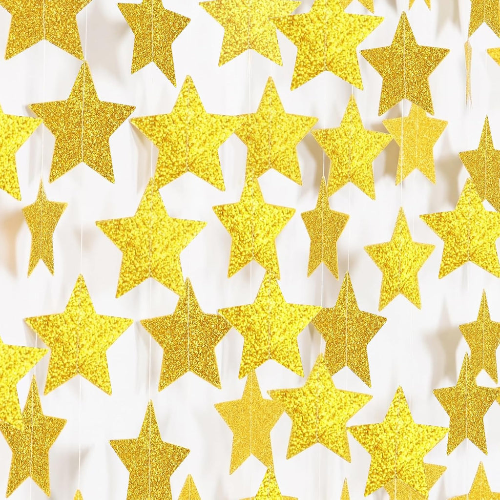 30Ft Carnival Circus Party Decorations Glitter Red Blue Yellow Pennant Banner Flag Triangle Bunting Garland Streamers for Carnival Birthday Circus Clown Graduation Dog Paw Party Decor Supplies
