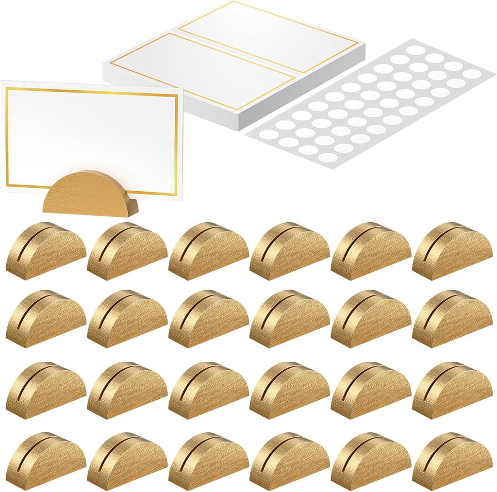 Uniclife 24 Pcs Place Card Holders for Wedding Party Tables