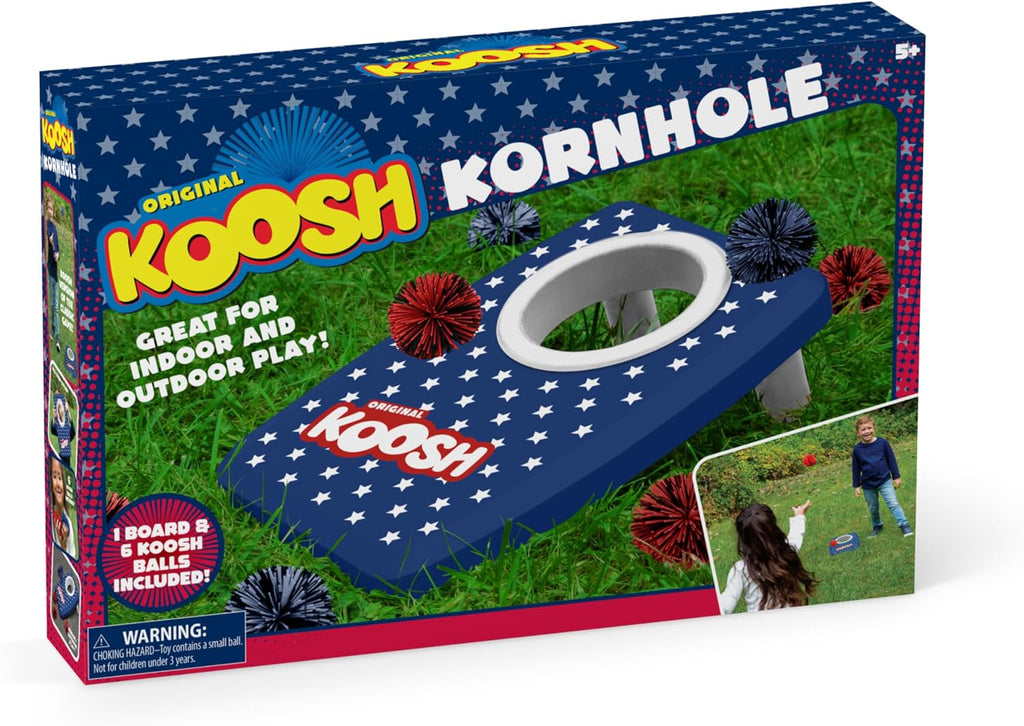 Koosh Cornhole Set for Kids, Outdoor Toys for Kids, Koosh Balls Included