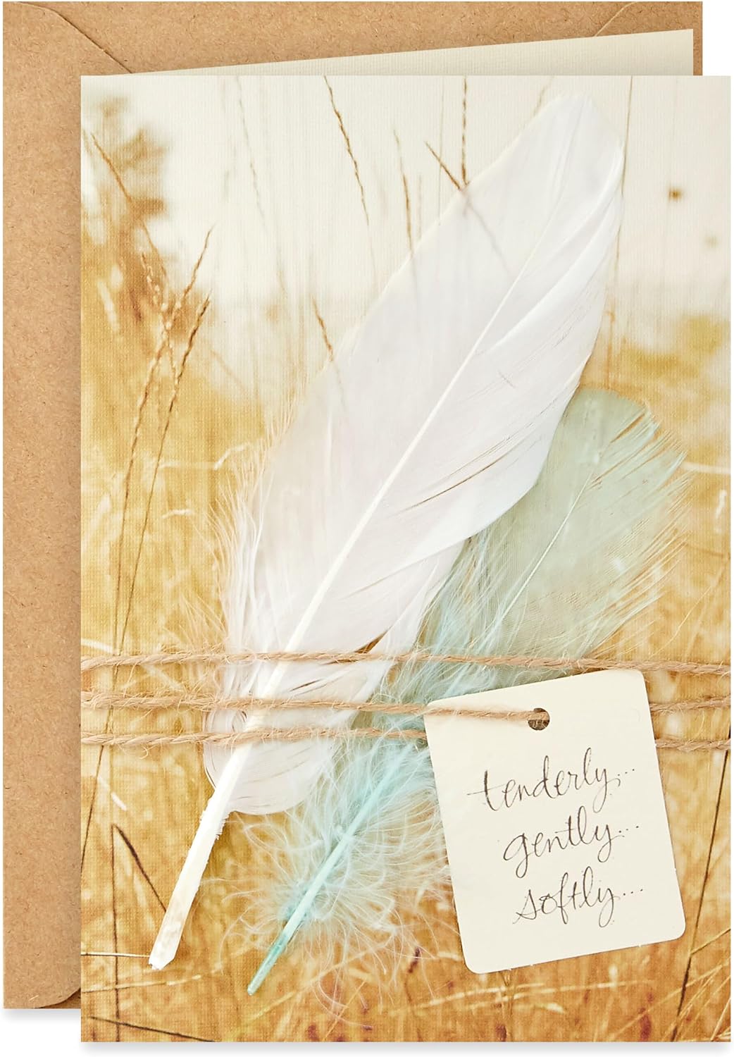 Hallmark Signature Sympathy Card (Angel Feathers)