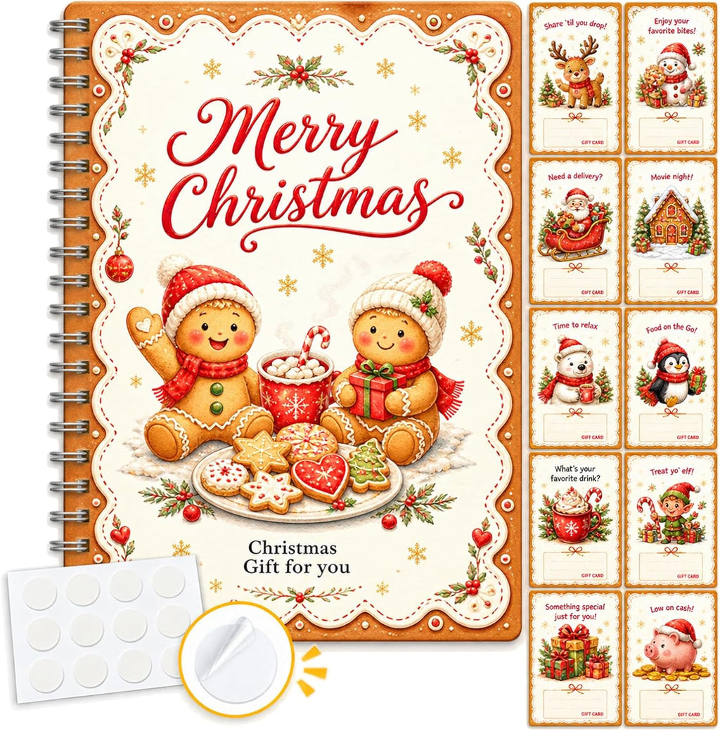 Christmas Gift Card Book, Merry Christmas Gift Card Book for Adults Teens