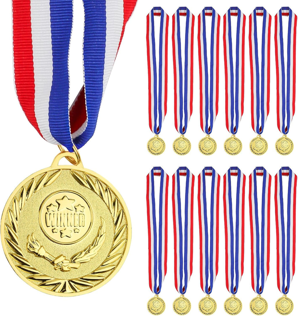 Gold Medals for Awards,1st Winner Medals for Sports, Competitions, Party, Olympic Style, 2 Inches