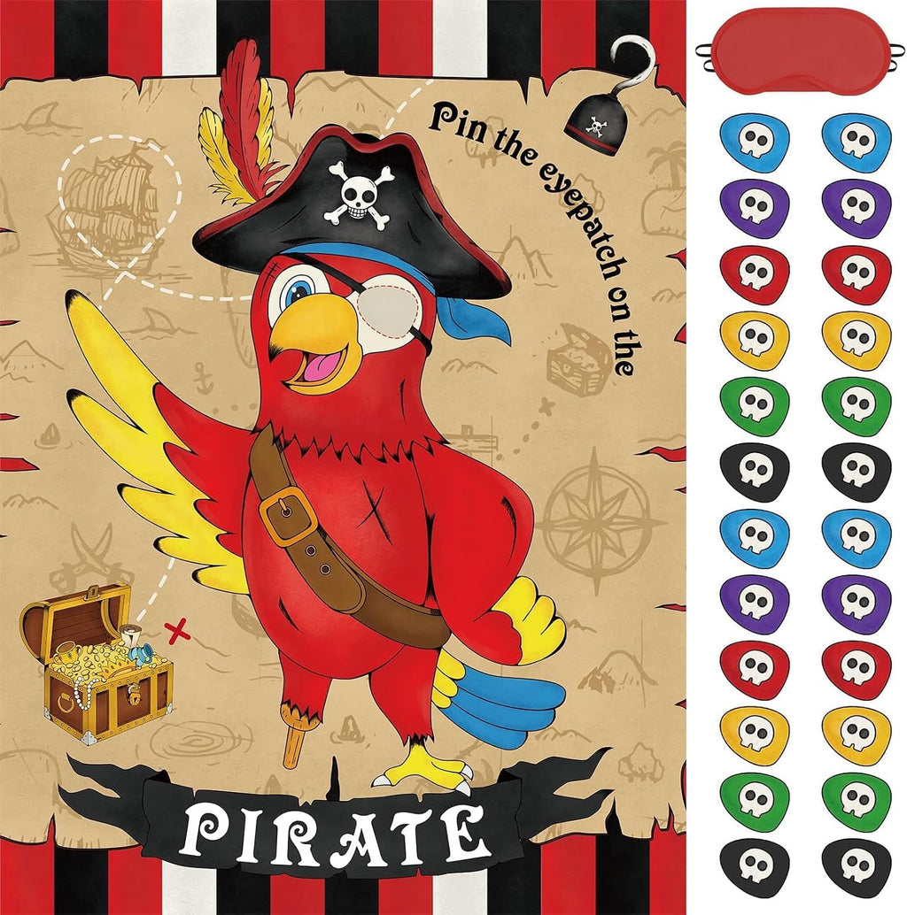 WERNNSAI Pirate Party Game for Kids Boys Pirate Party Decorations