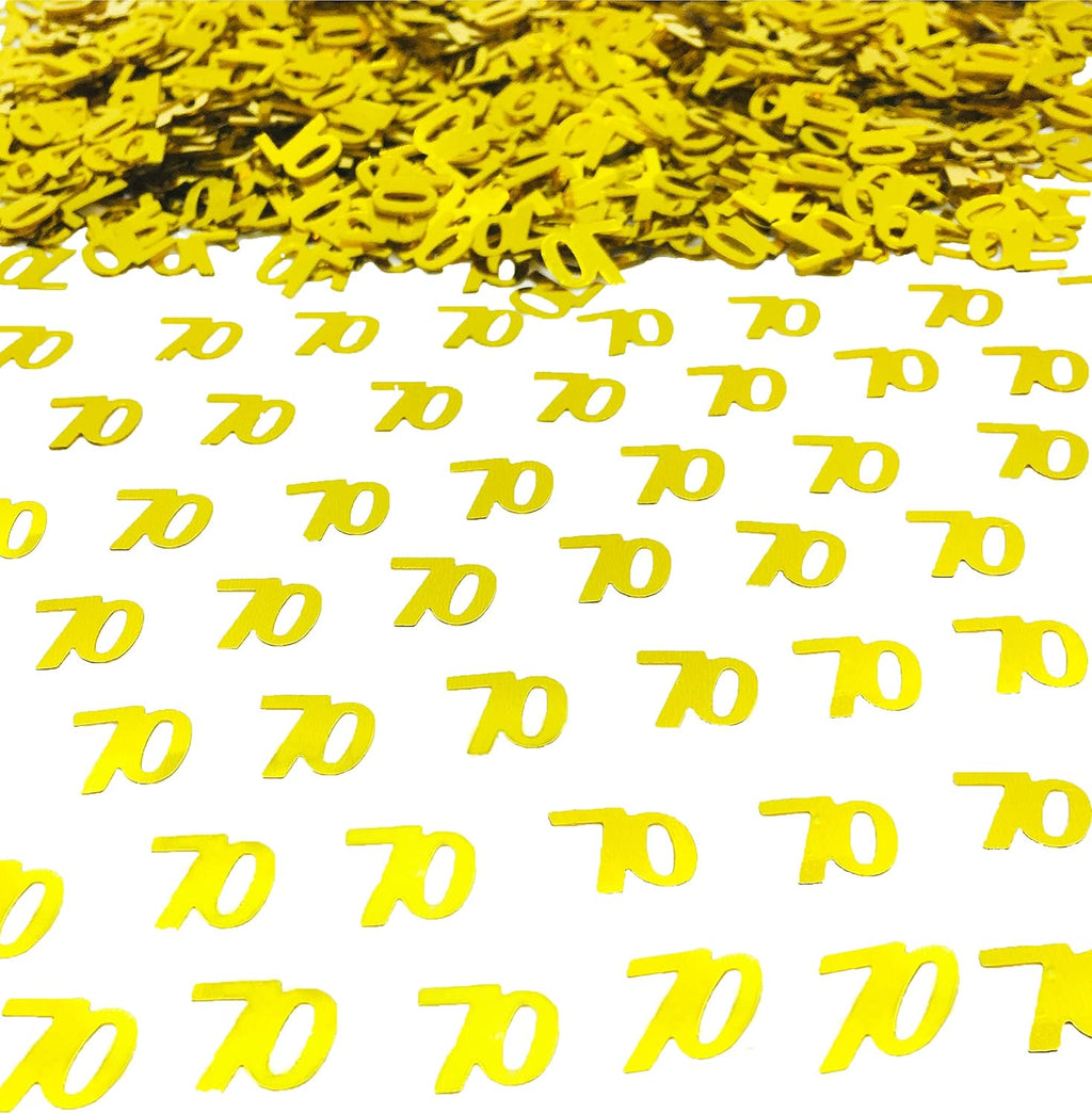 Confetti 70 Confetti Table Party Decorations for Anniversary Birthday(Metallic 1.5 oz)