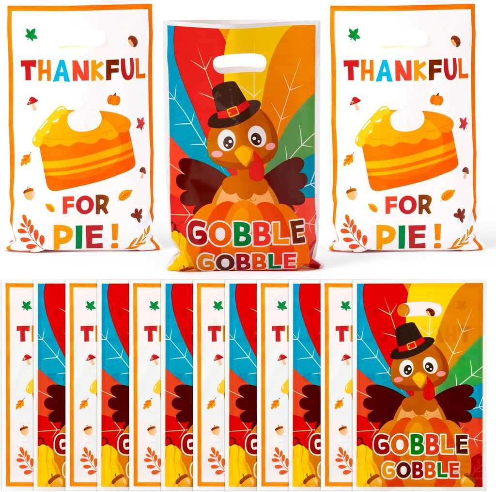 Haooryx Thanksgiving Day Turkey Favor Bags Gift Wrapping Decorations