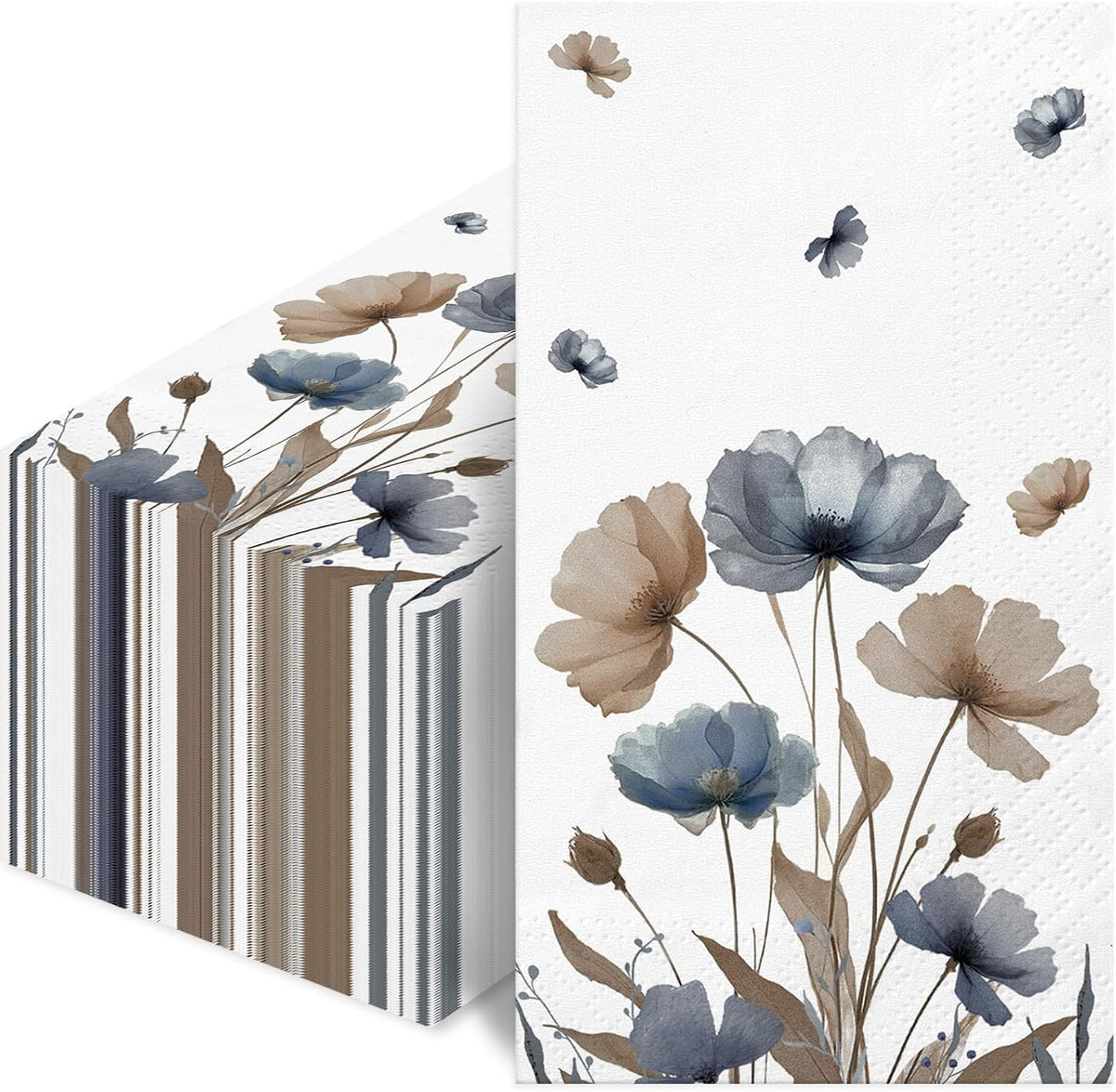 Watercolor Floral Paper Napkins 100pcs