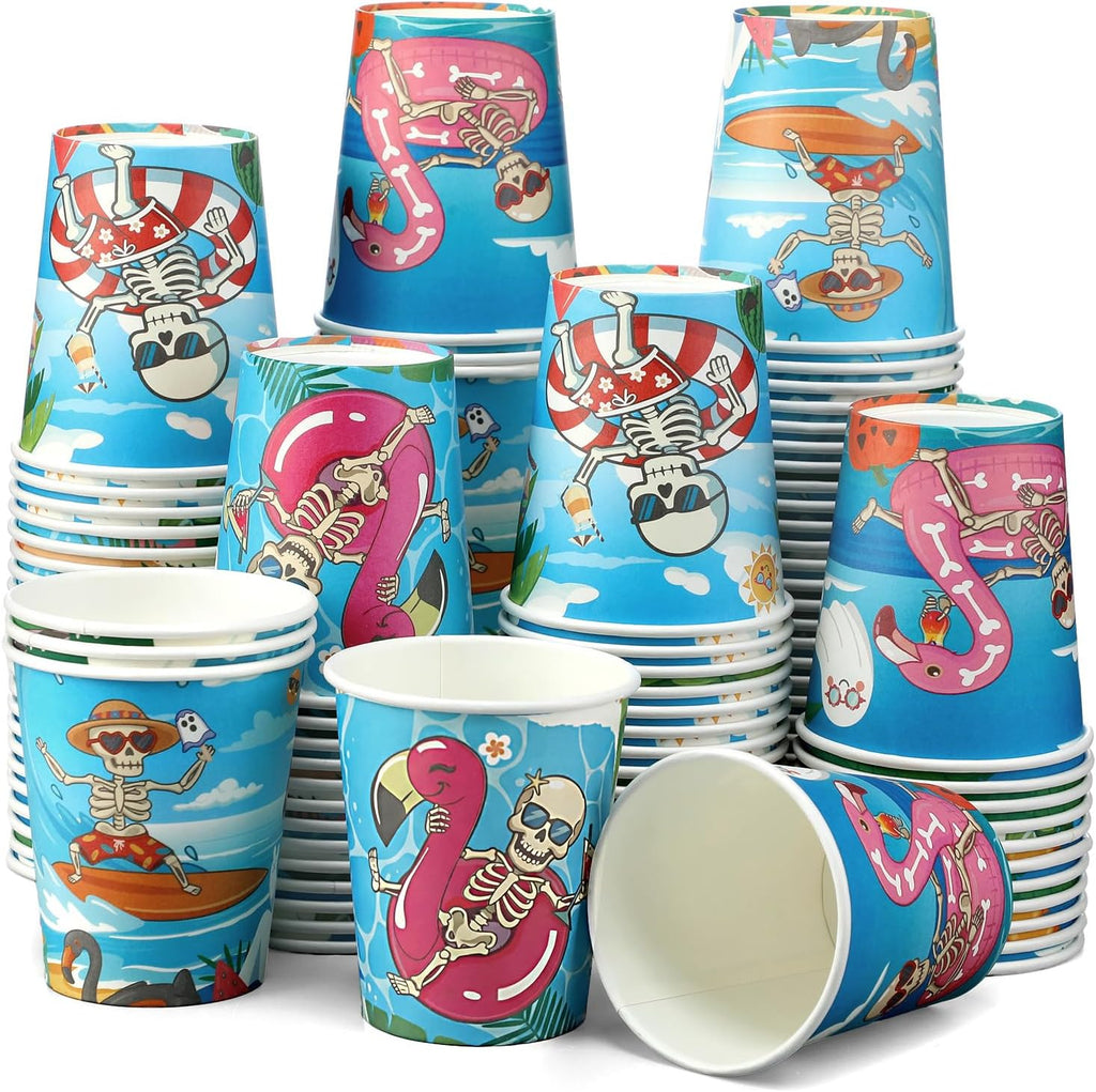 Funtery 100 Pcs Halloween Paper Cups Halloween Party Decorations