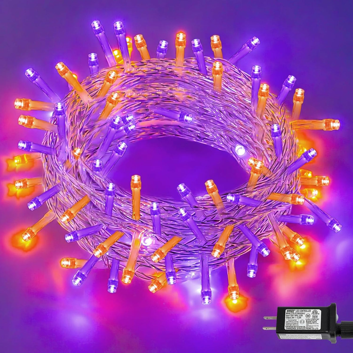 Brizled Smart Red & White Christmas Lights, 66 ft 200 LED Color Changing