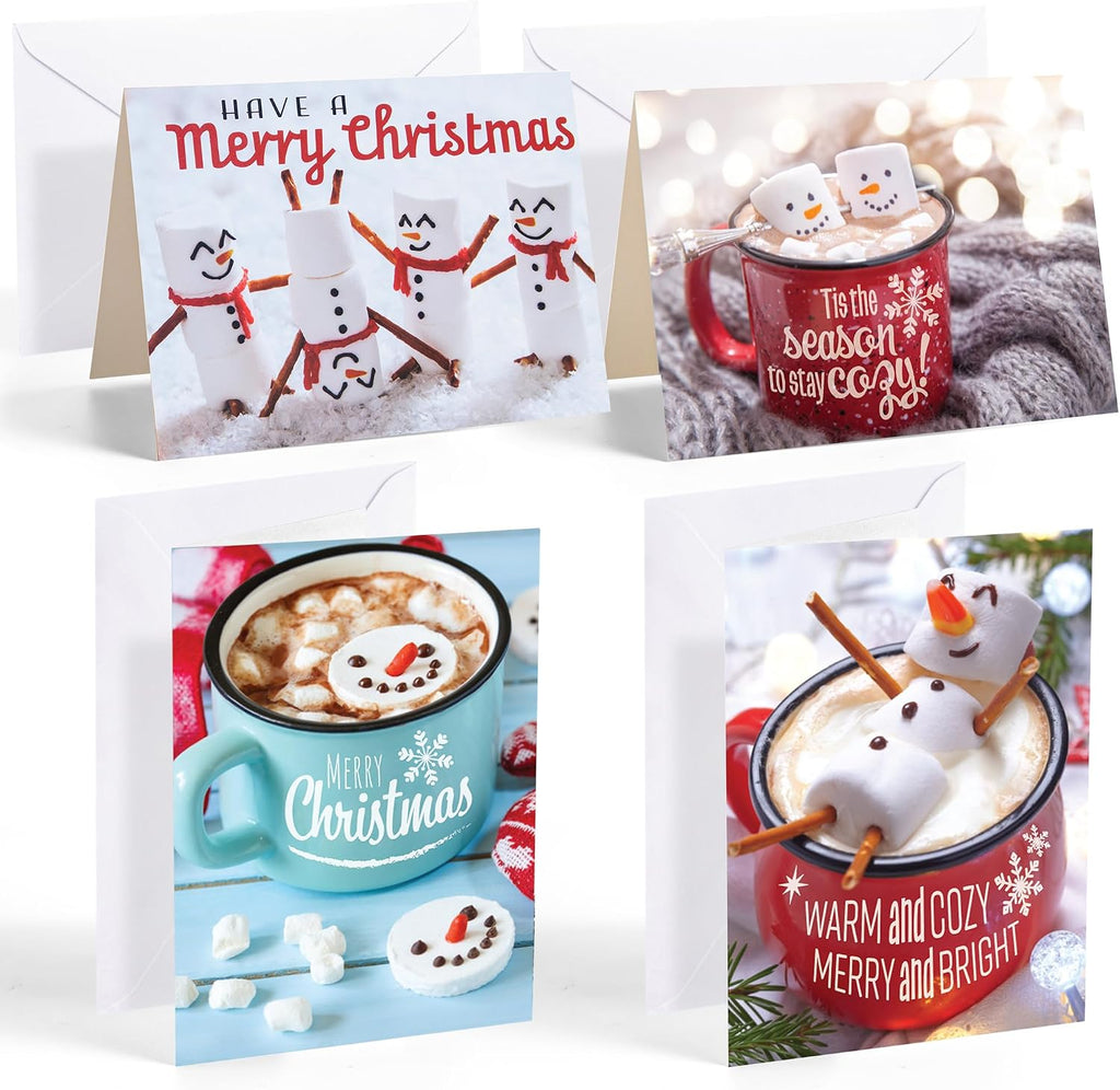 JOYIN 72 PCS Christmas Holiday Greeting Cards with Envelopes for Winter Xmas Season Merry Christmas Cards, Winter Animal Collection, Wintertime Gifts