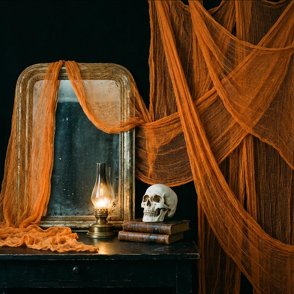 Tlswshsy 500'' x 39''Large Halloween Creepy Cloth, Spooky Gauze Decoration