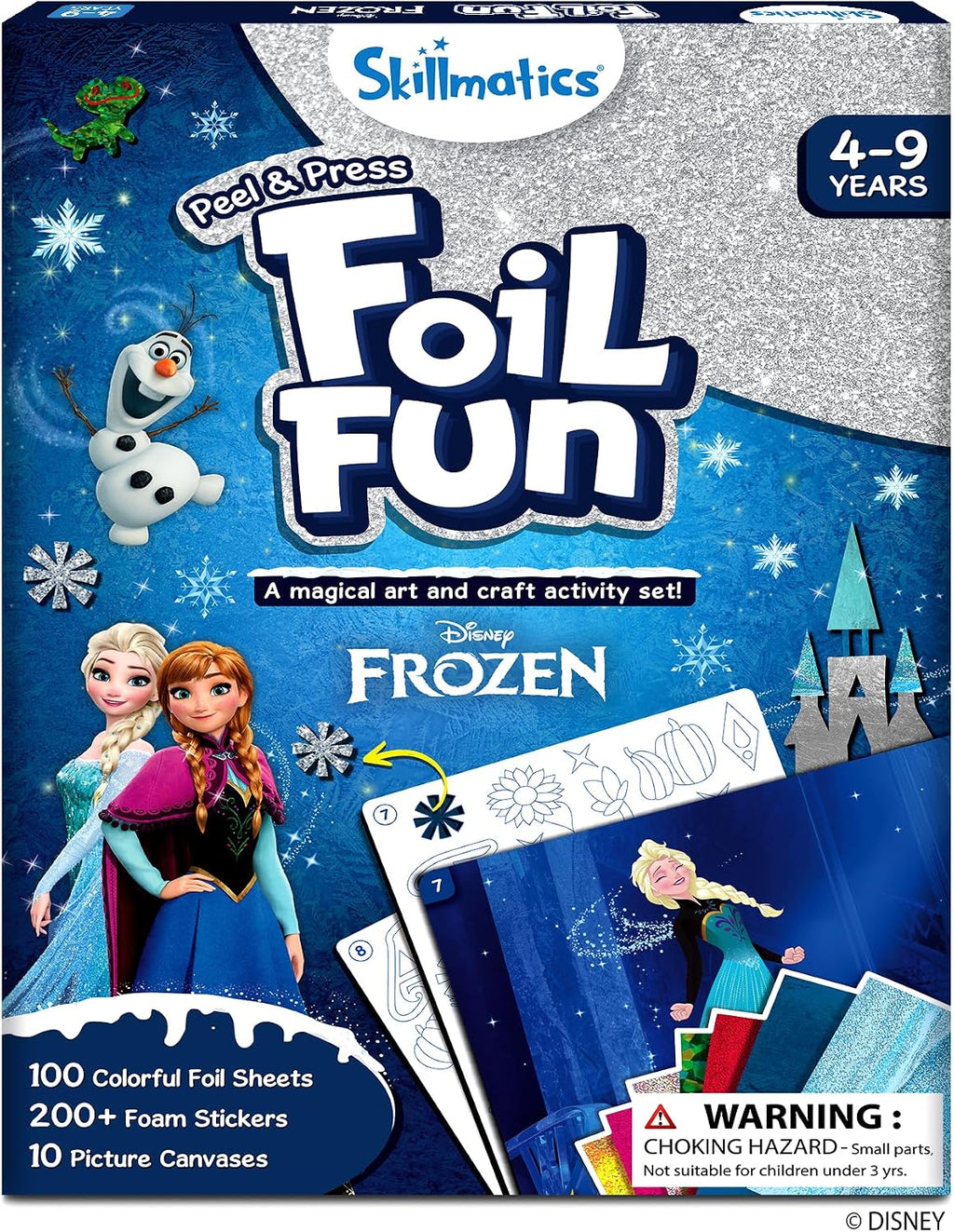 Skillmatics Foil Fun Disney Frozen, Foil Art & Craft Kit, Gift for Kids