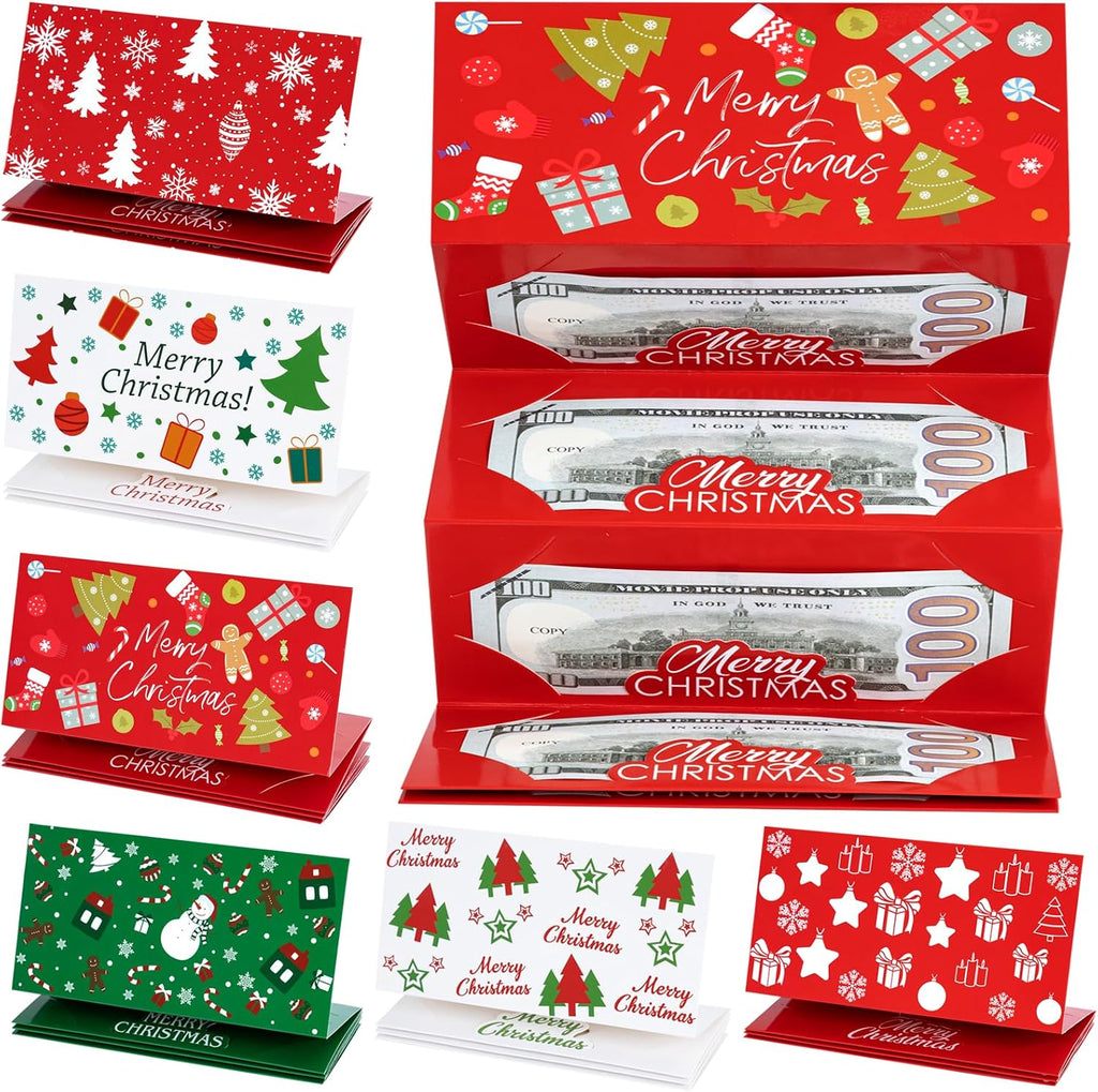 12 Pack Christmas Money Holders for Christmas Cash Gifts