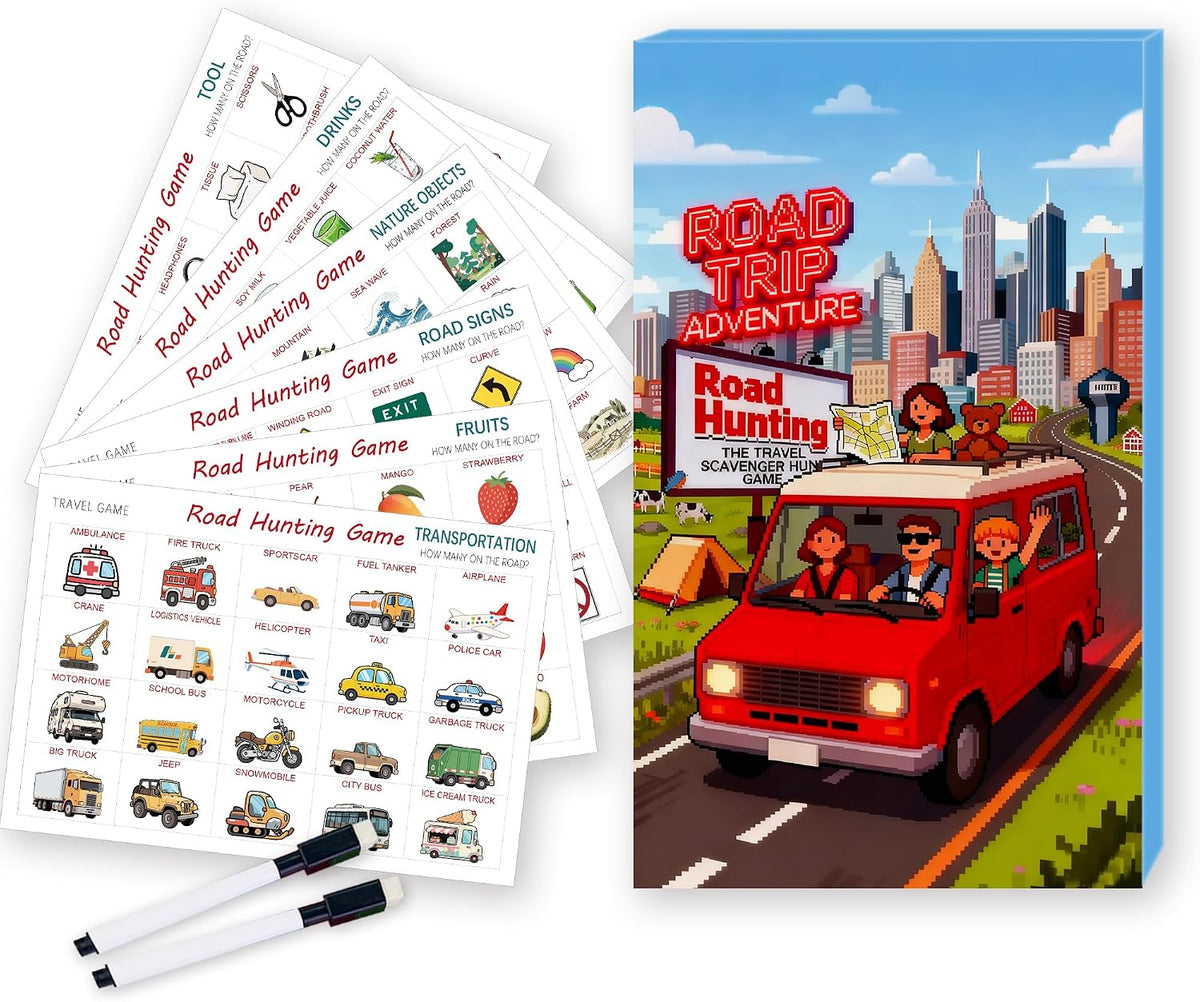 Road Trip Adventure Travel Scavenger Hunt Game