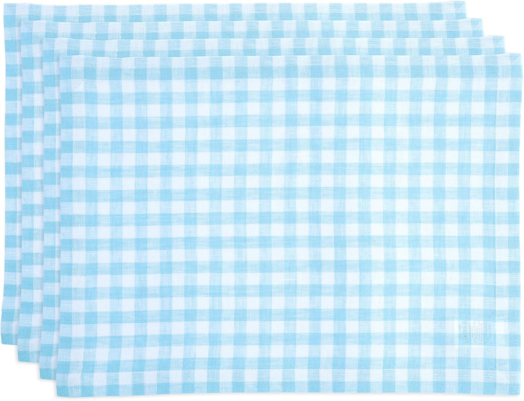 6 Set Valentine's Day Placemats, 11x16 Inch Buffalo Plaid Red Heart Plastic Placemats Seasonal Bow Tie Spring Holiday Table Mats for Wedding Party Festival Decor