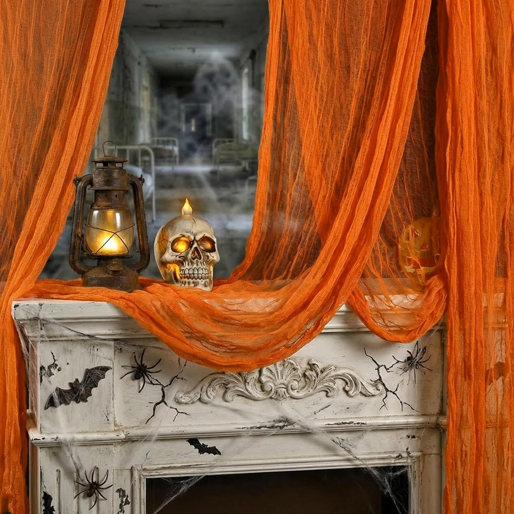 RunNico 200"x70" Large Halloween Scary Gauze, Spooky Cloth Party Decoration