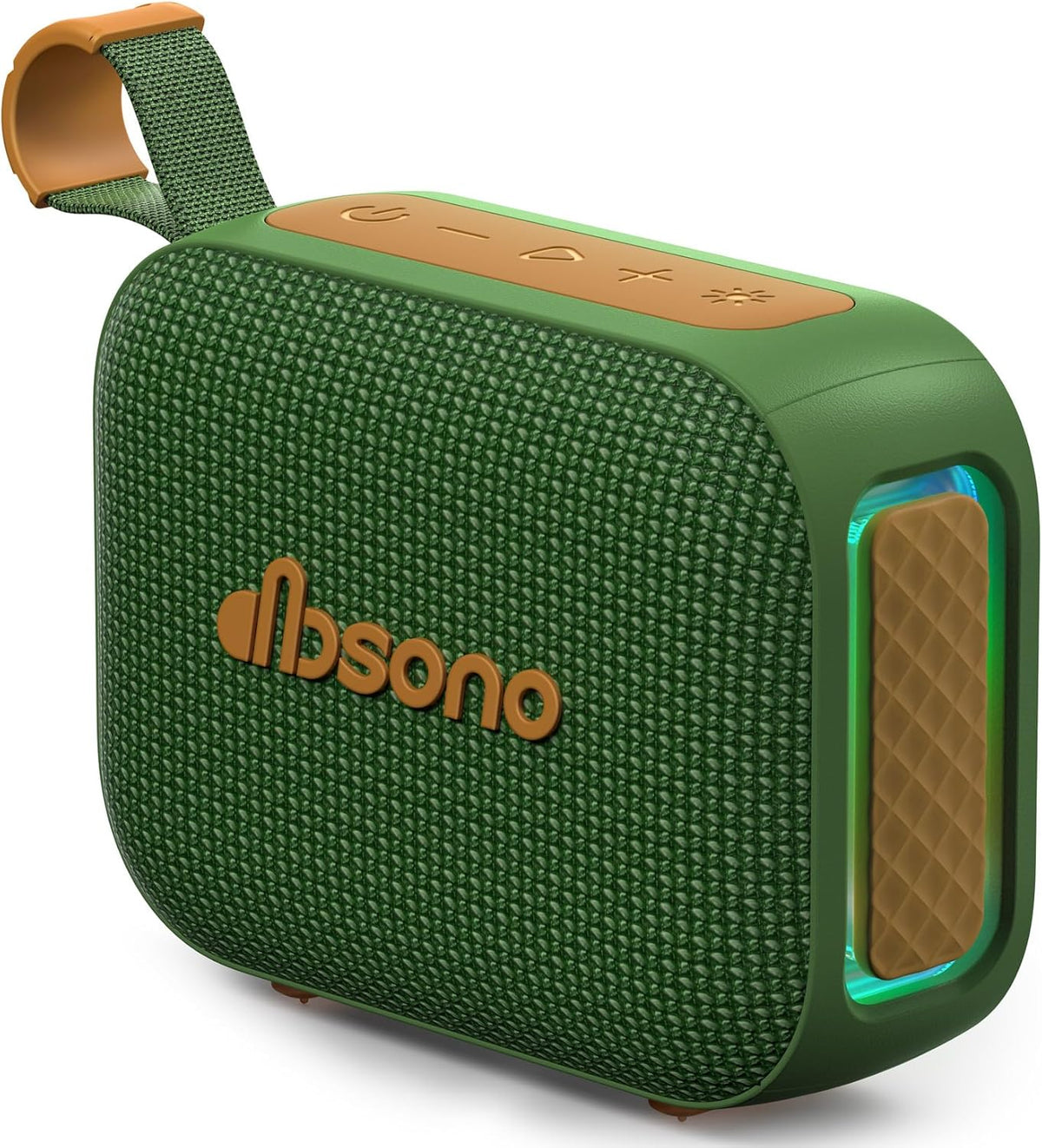 Portable Bluetooth Speaker Line-in Support: IPX5 Waterproof, Dark Green