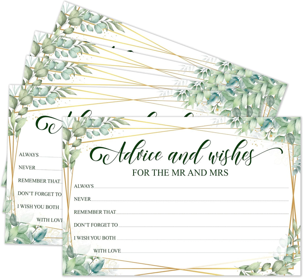 Bridal Shower Games, Wedding Games, Advice And Well Wishes Engagement Bachelorette Party Game, Bridal Shower Decorations, 30 Cards Per Set (Suit021)