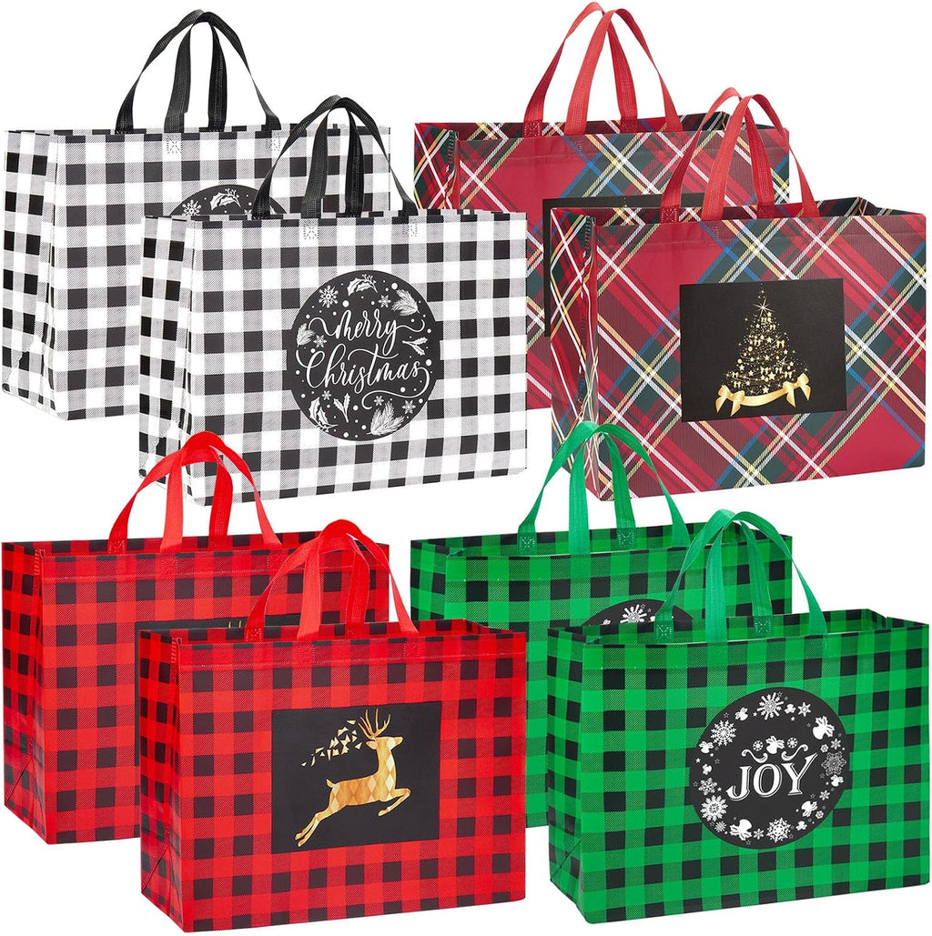 Heetobcos 16 Pack 17" Extra Large Christmas Gift Bags with Handle