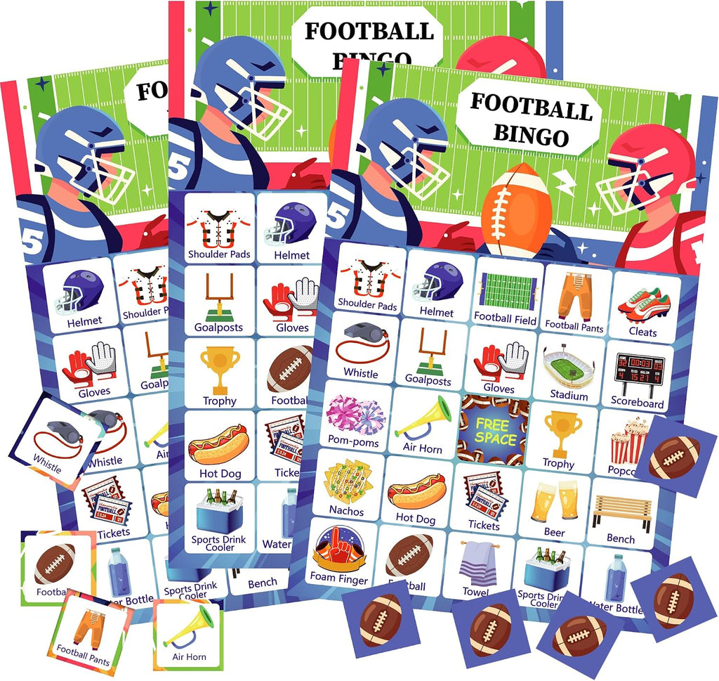 OHOME Football Games - Football Bingo Cards for Kids | Super Game Bowl 2027