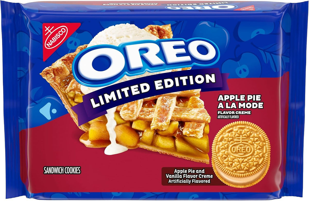 OREO Apple Pie a la Mode Sandwich Cookies, Limited Edition, 10.68 oz