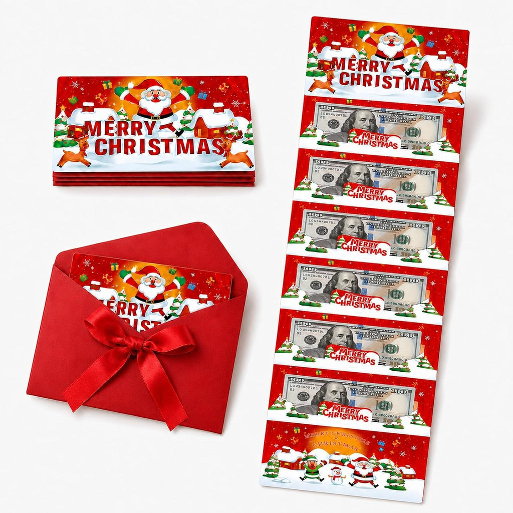Christmas Gift Card Book for Adults, Money Holder for Cash Gift