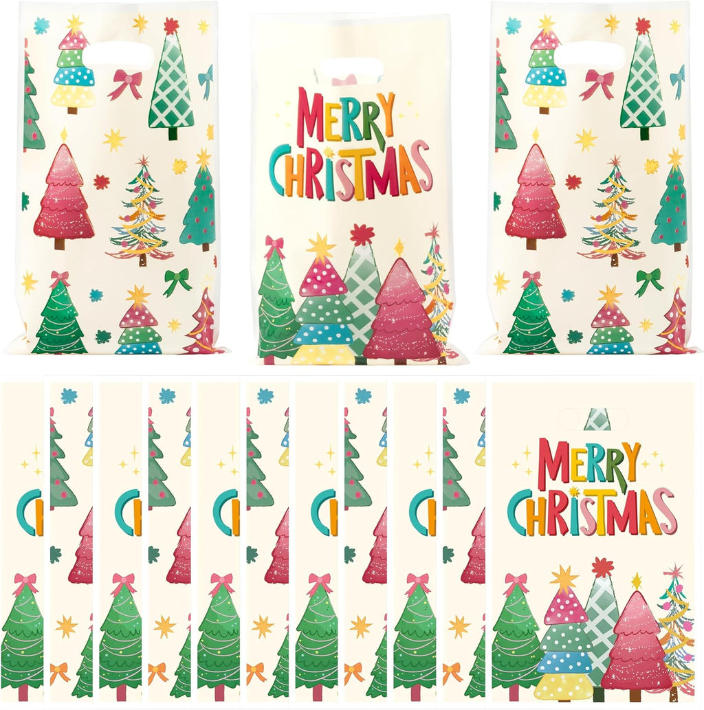 Haooryx Merry Charistmas Tree Party Favor Bag Xmas Gift Wrapping Decoration