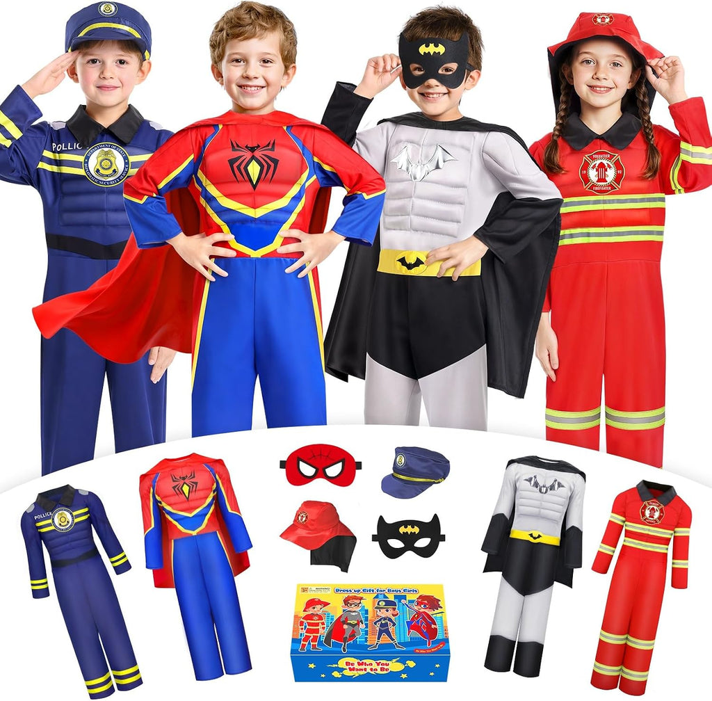 Costumes for Kids Boys Dress up Clothes for Role Play, Boys Muscle Chest