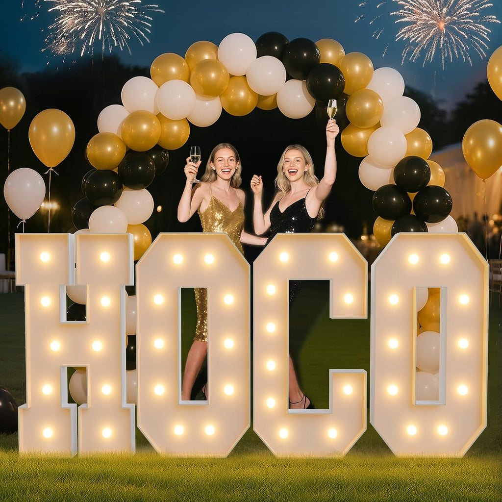 Funny Homecoming Dance Photo Booth Prop Kit, DIY Setup - 10pc