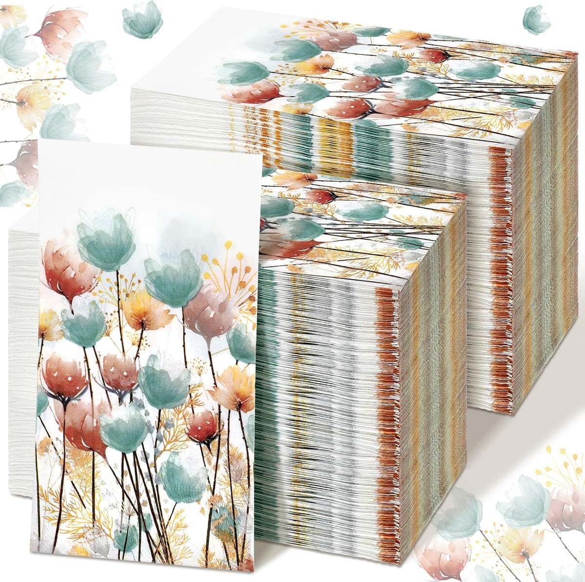 Seajan 200 Pcs Spring Disposable Paper Guest Towels Bathroom Napkins