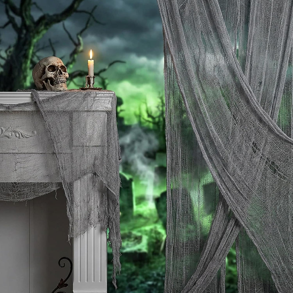 500'' x 39''Large Halloween Creepy Cloth, Spooky Gauze Decoration