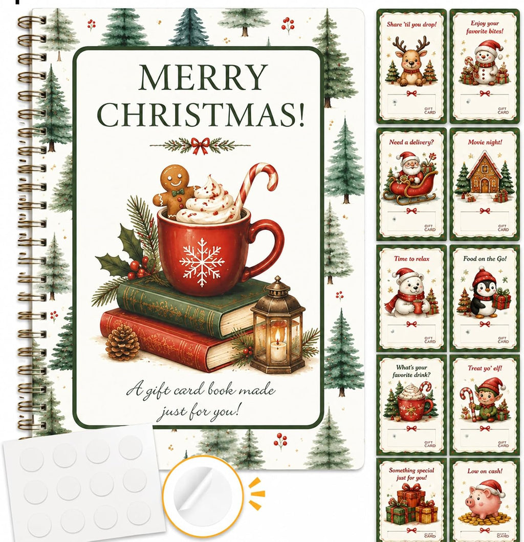 Christmas Gift Card Book, Merry Christmas Gift Card Book for Adults Teens