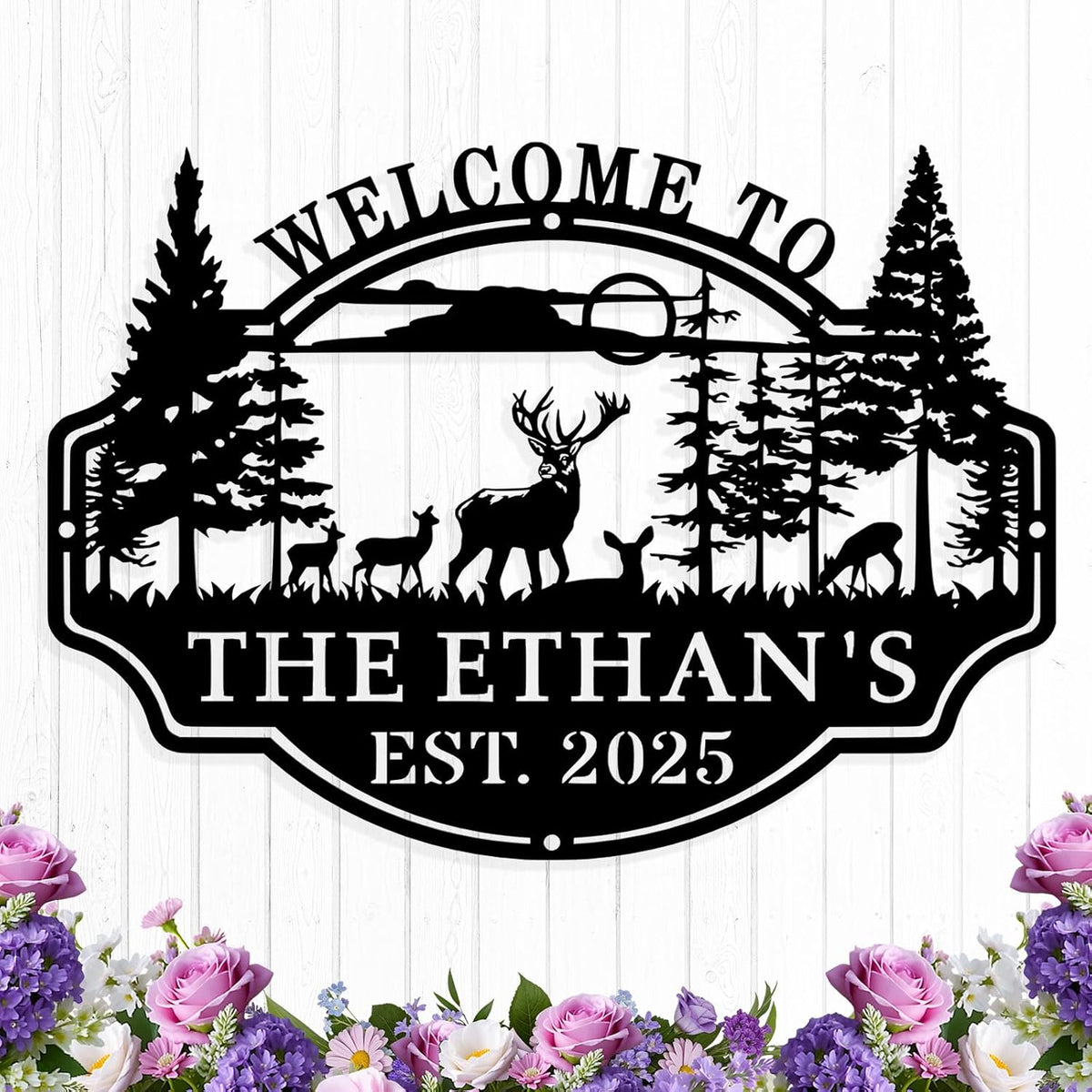 20 Pcs Hunting Party Decorations Signs Welcome to Hunting Lodge Directional Signs Deer Camo Decorations for Door Wall Yard Photo Booth Props Birthday Party Supplies