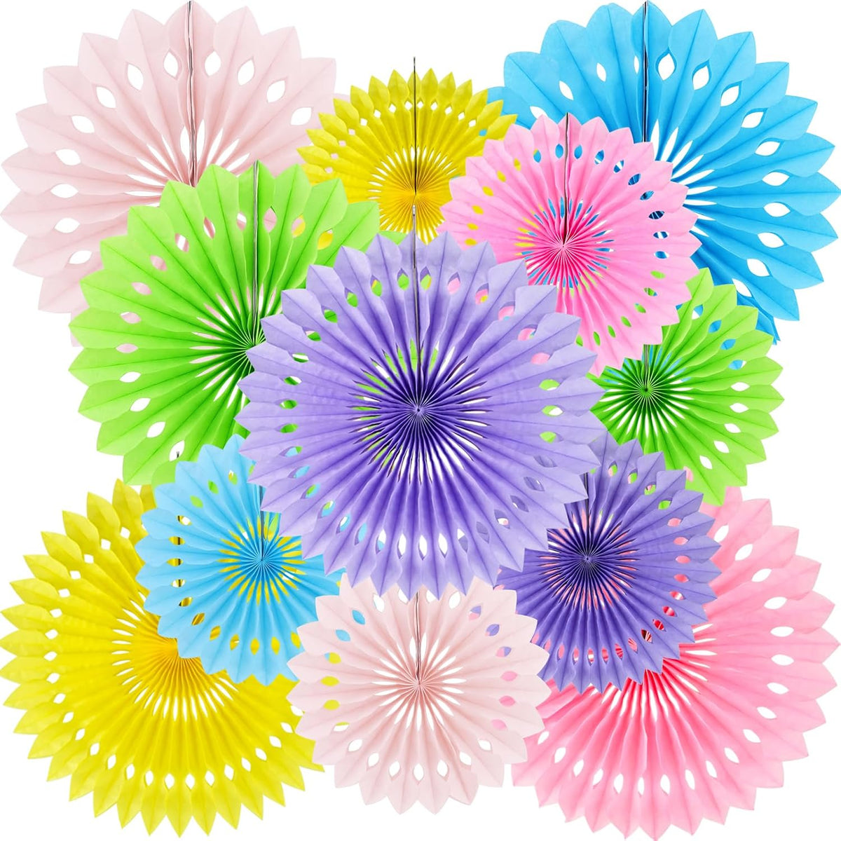 BEISHIDA Honeycomb Round Paper Fans Macaron Hanging Party Decoration