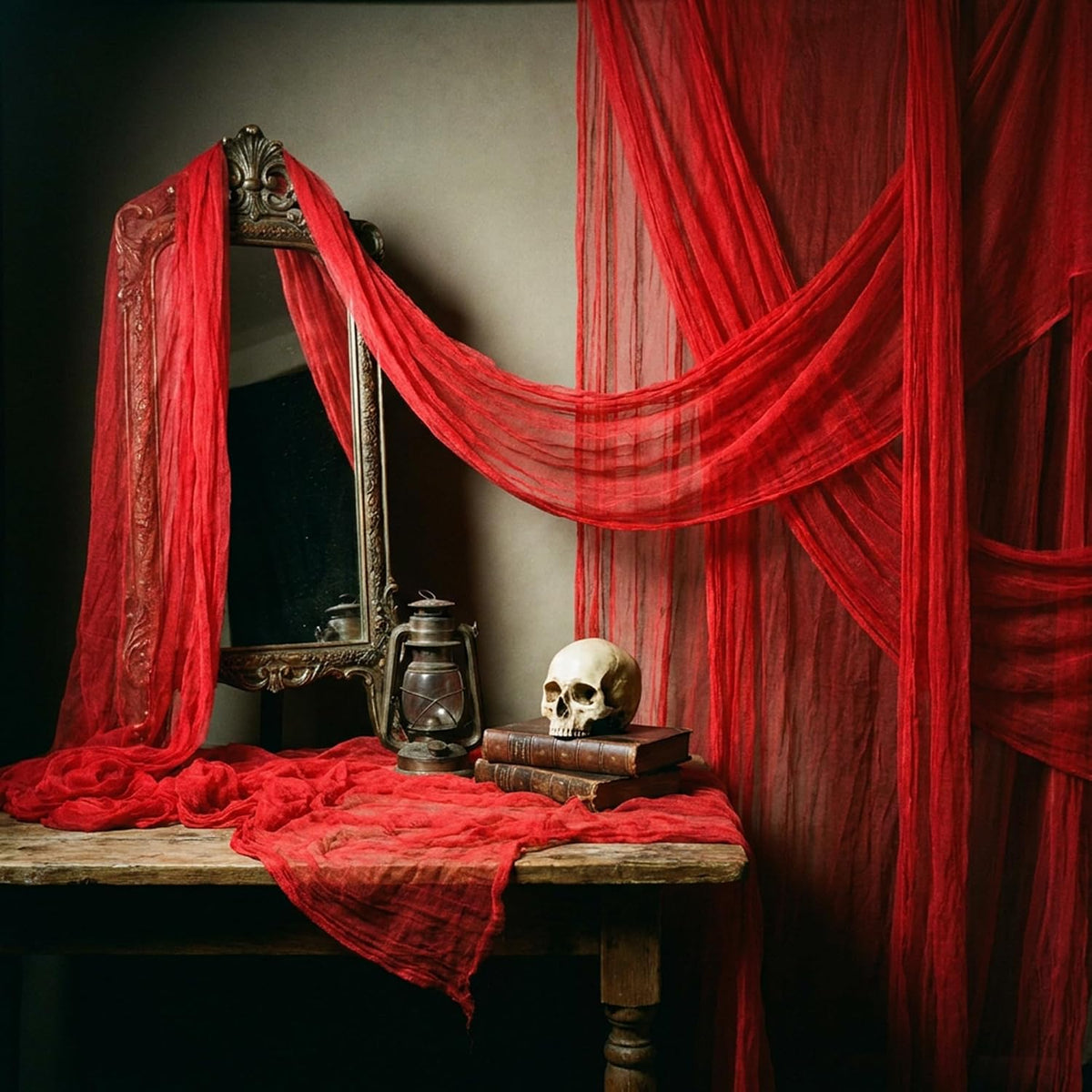 Tlswshsy 500'' x 39''Large Halloween Creepy Cloth, Spooky Gauze Decoration