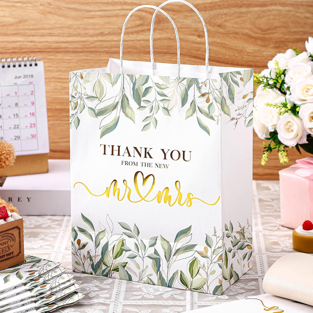 Panelee 24 Pcs Wedding Welcome Bags Thank You Gift Bags for Guests