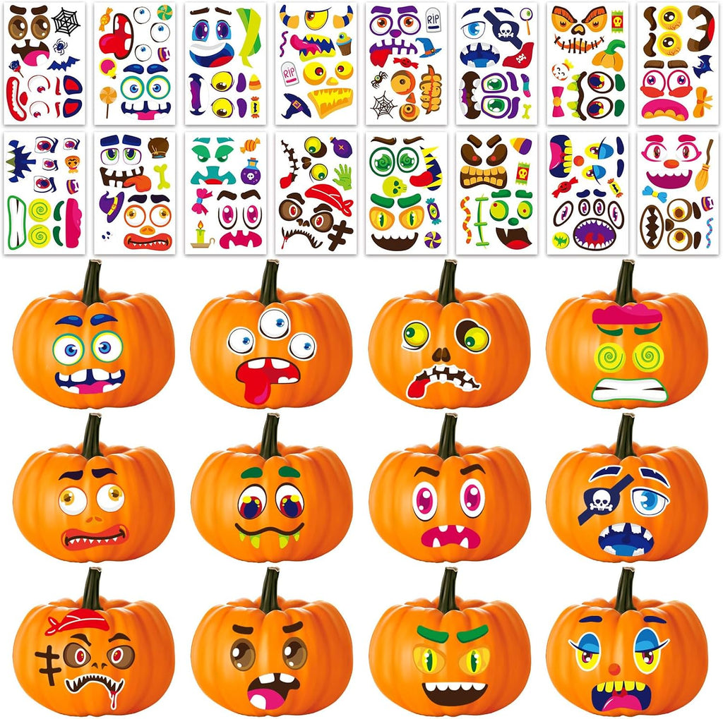 Whaline 1000 Pcs Fall Bow Stickers Roll Orange Pumpkin Plaid Leaves Bowknot Self-Adhesive Decals for Thanksgiving Autumn Scrapbook Journal Envelope Decor, 2 Rolls