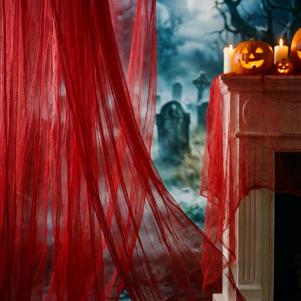 197"x39" Halloween Scary Gauze, Spooky Cloth Party Decoration