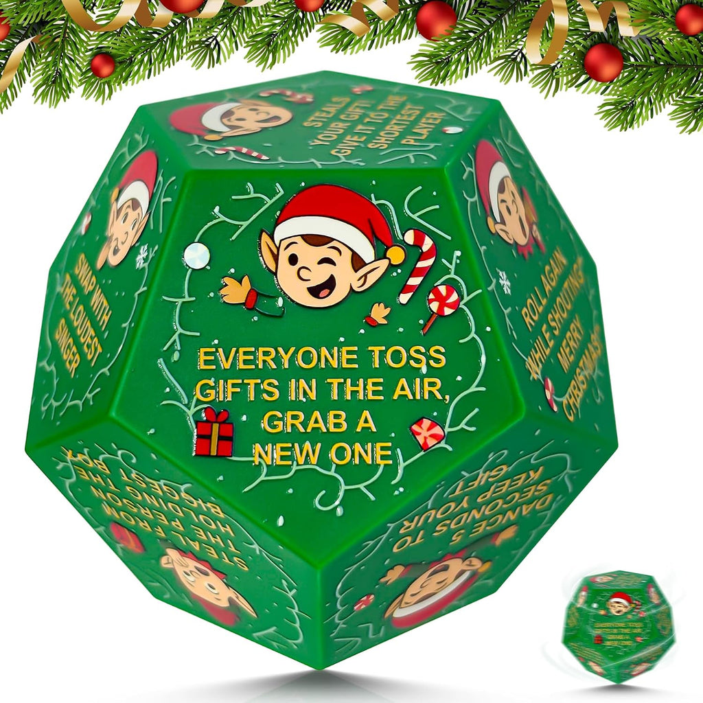 2026 Santa Swap Gift Exchange Dice,Exchange Gifts,Christmas Stocking Stuffers for Teen Men Women, Anniversary Birthday Gifts for Men Women, Large Dice Party Gifts for Xmas