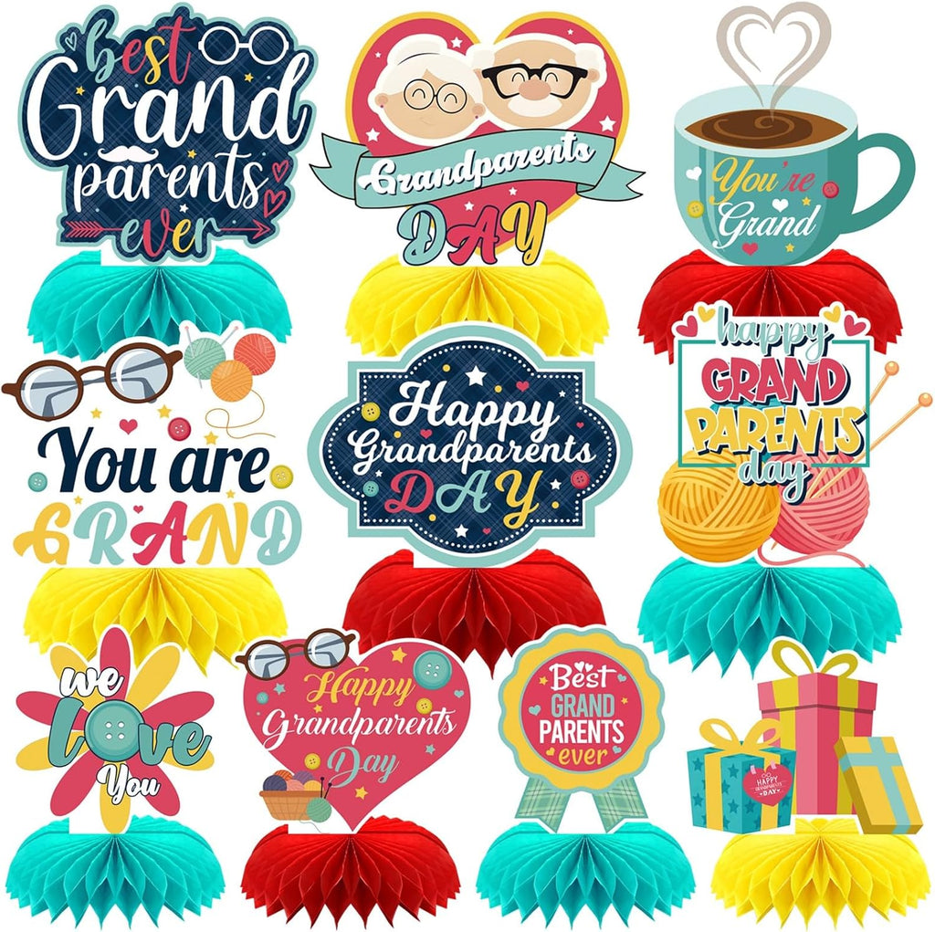 10Pcs Happy Grandparents Day Centerpieces Decoration for Table