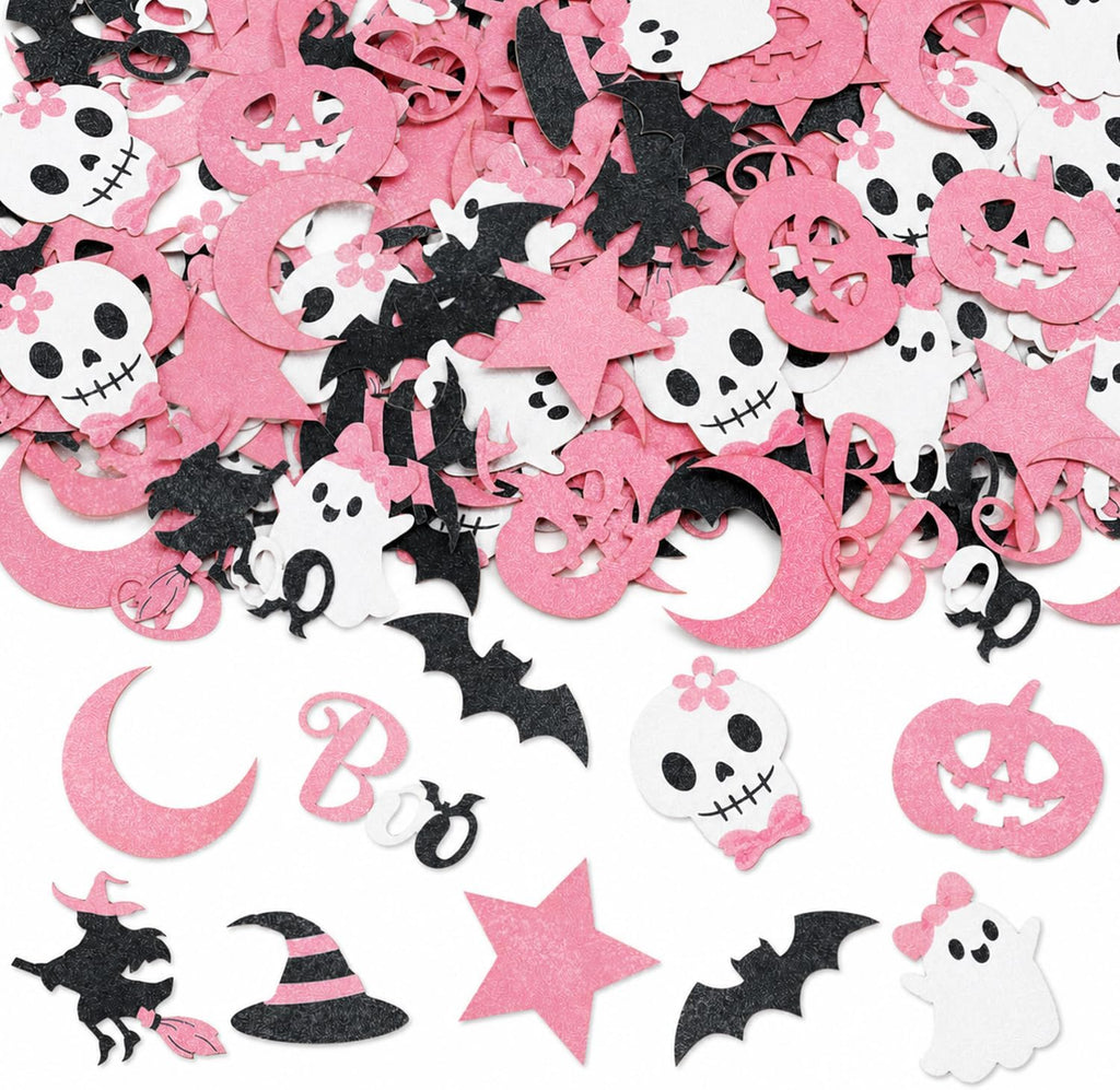 Pink Halloween Glitter Paper Confetti Party Table Scatter Birthday Decor