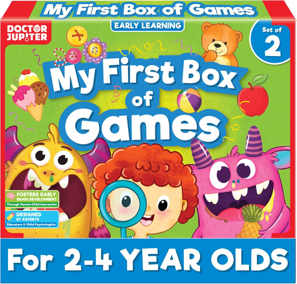 Doctor Jupiter My First Box of Games for Kids Ages 2-3-4 Year Old