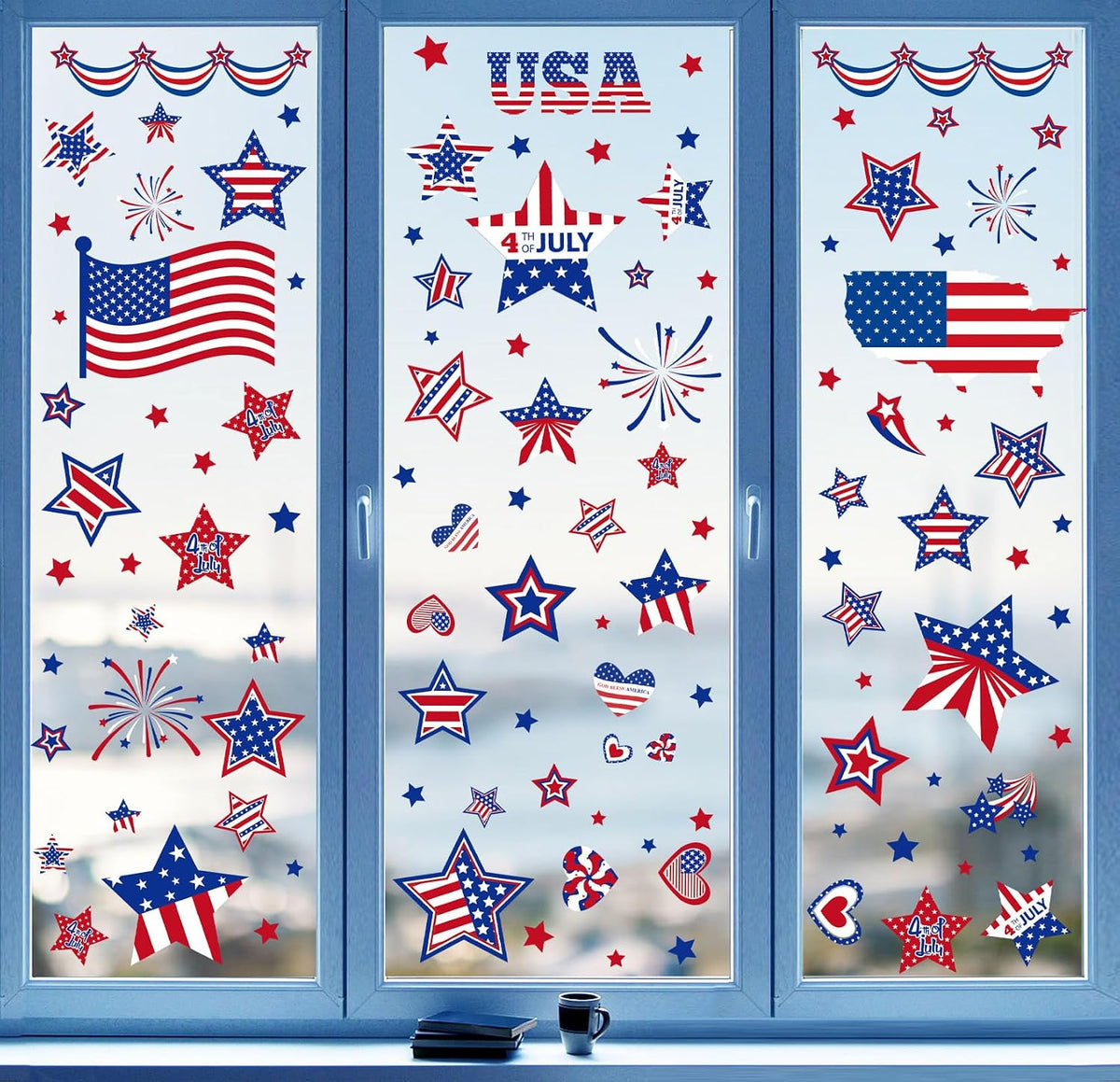 Fall Window Clings 9 Sheets Thanksgiving Static Stickers for Glass Decor