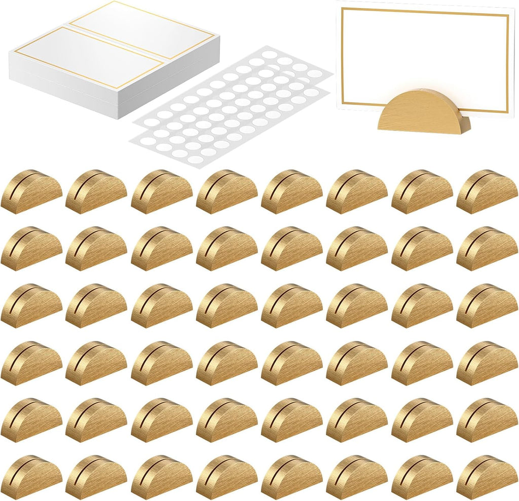 Uniclife 48 Pcs Place Card Holders for Wedding Party Tables