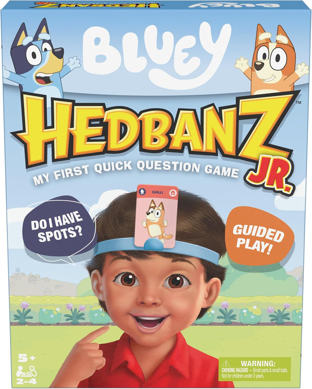 Spin Master Games Bluey Hedbanz Jr. Board Game for Families