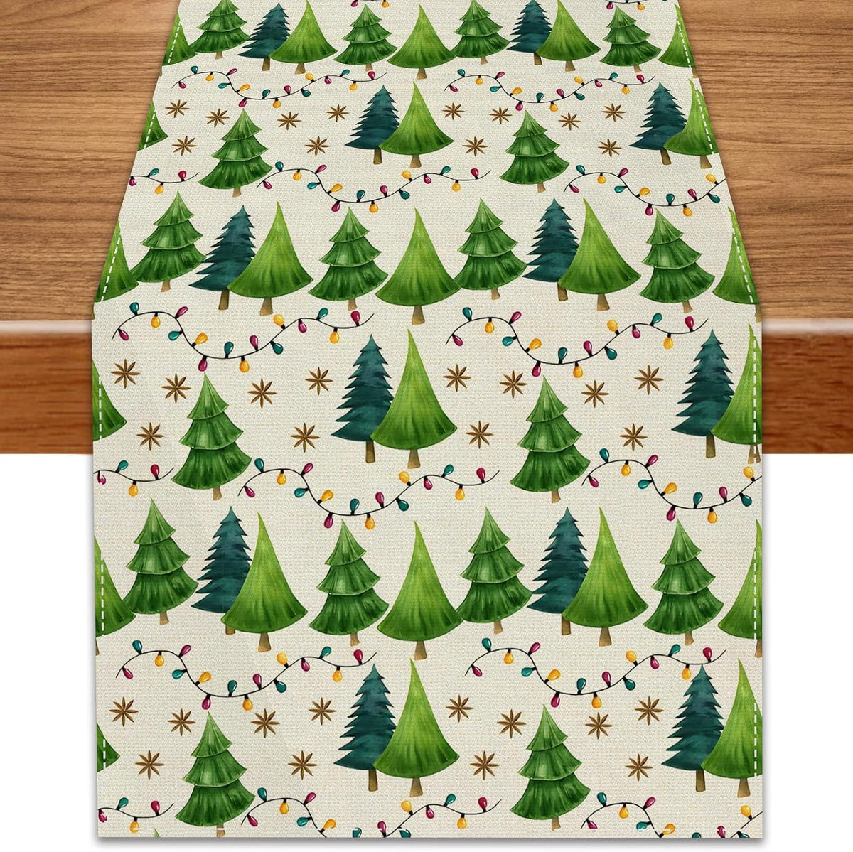 Christmas Decorations - Elegant Farmhouse Christmas Table Runner